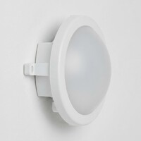 Bulkhead Ciclo - vit med integrerad LED, 12 watt