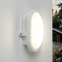 Bulkhead Ovale - vit med integrerad LED, 6 watt