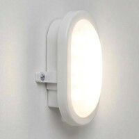 Bulkhead Ovale - vit med integrerad LED, 6 watt