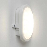 Bulkhead Ovale - vit med integrerad LED, 12 watt