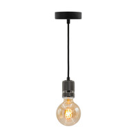 Filament-LED-lampa dimbar 5 watt, amber horisontell spiral 95 mm