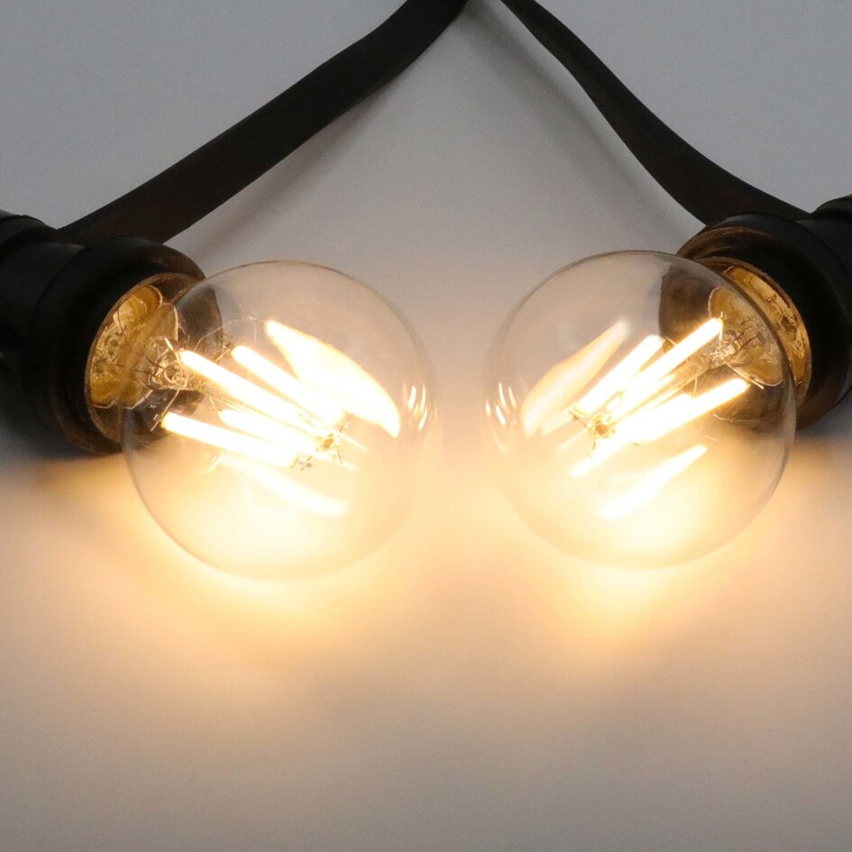 Filament-LED-lampa dimbar 4,5 och 7 watt, klart glas