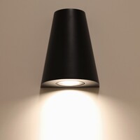 Utomhusvägglampa svart