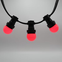 Röd lampa på 1 watt med standardkåpa Ø45 mm (gammal batch)