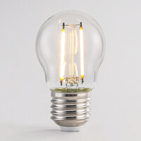 2,5W & 4,5W filamentlampa, 2700K, klart glas Ø45 mm, dimbar
