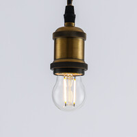2,5W & 4,5W filamentlampa, 2700K, klart glas Ø45 mm, dimbar