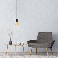 Filament-LED-lampa dimbar 5 watt, amber croissantspiral 95 mm