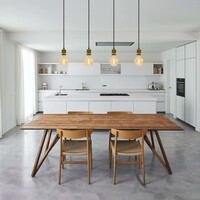 Filament-LED-lampa dimbar 5 watt, amber croissantspiral 95 mm