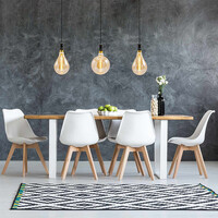 Filament-LED-lampa dimbar 8,5 watt, amber DNA-spiral 160 mm