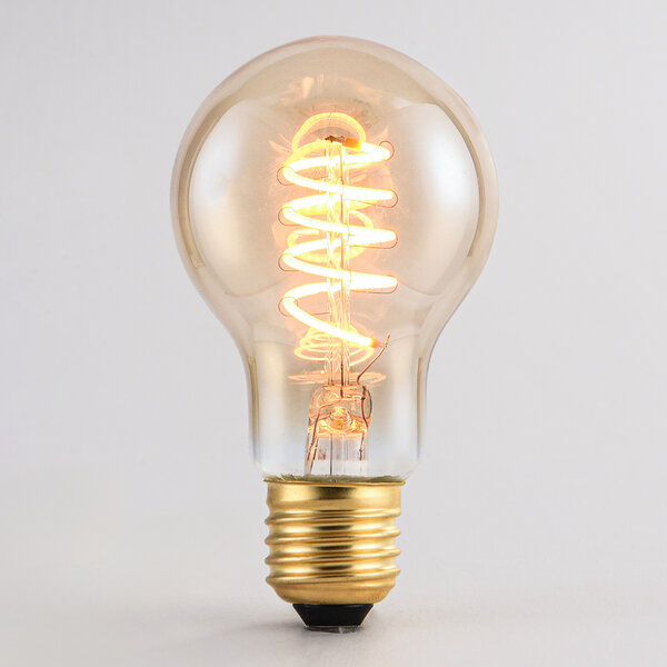 Filament-LED-lampa dimbar 4 watt, amber spiral 60 mm