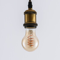 Filament-LED-lampa dimbar 4 watt, amber spiral 60 mm