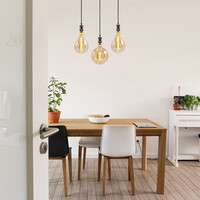 Filament-LED-lampa dimbar 10 watt, amber dubbeldäckare 200 mm