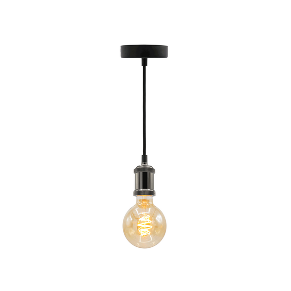 Modern sladdpendel blanksvart