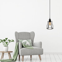 Pendellampa Diego inkl. lampa 2,5W till 10W, amberglas, 2000K, Ø60 mm