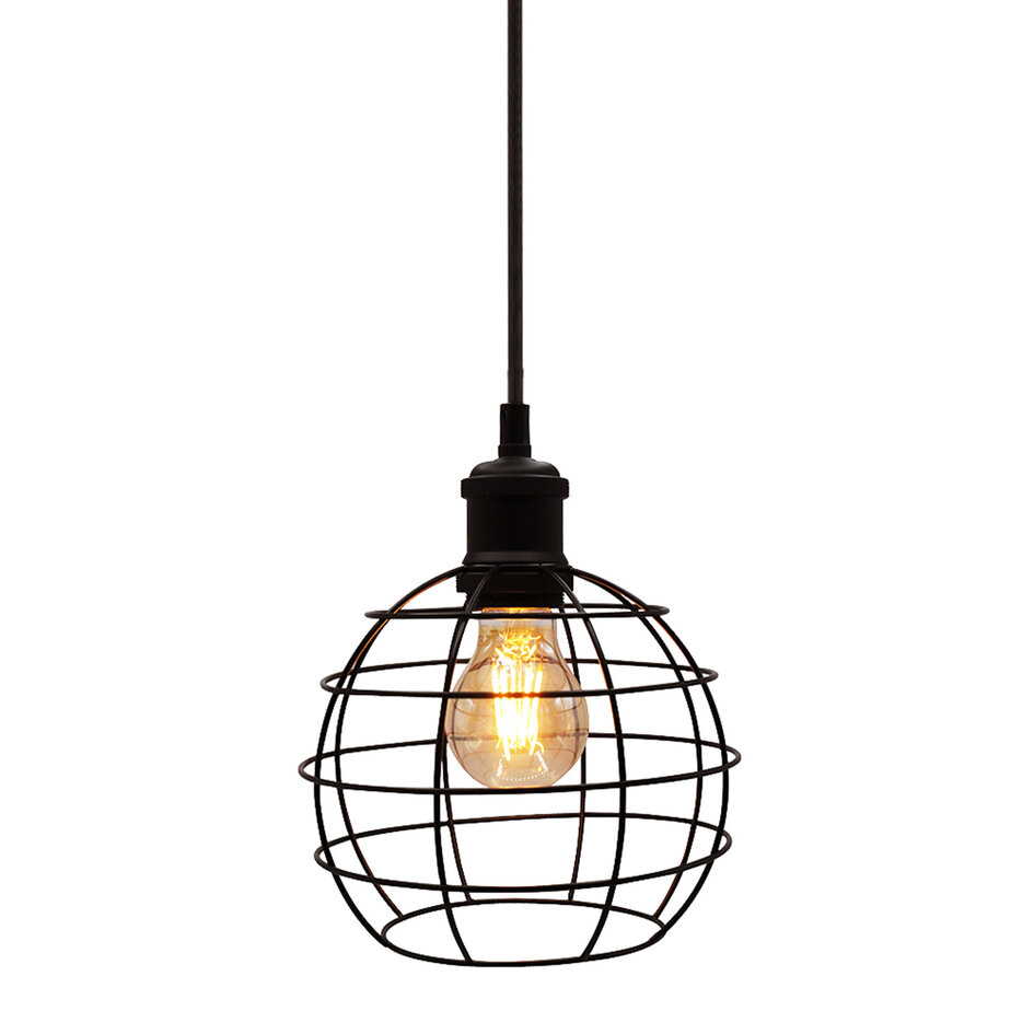 Pendellampa Hugo inkl. lampa 2,5W till 10W, amberglas, 2000K, Ø60 mm