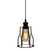 Pendellampa Diego inkl. 5W spirallampa, amberglas, 1800K, Ø95 mm