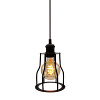 Pendellampa Diego inkl. 5W spirallampa, amberglas, 1800K, Ø95 mm