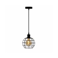 Pendellampa Hugo inkl. 5W spirallampa, amberglas, 1800K, Ø95 mm