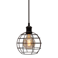 Pendellampa Hugo inkl. 5W spirallampa, amberglas, 1800K, Ø95 mm