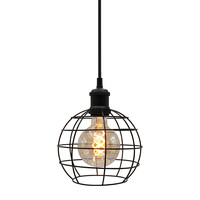 Pendellampa Hugo inkl. 5W spirallampa, amberglas, 1800K, Ø95 mm