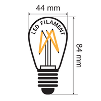 Ljusslinga-set med färgade dimbara filament LED-lampor