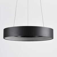 Modern pendellampa Roundy i mattsvart metall