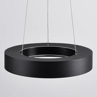 Modern pendellampa Roundy i mattsvart metall