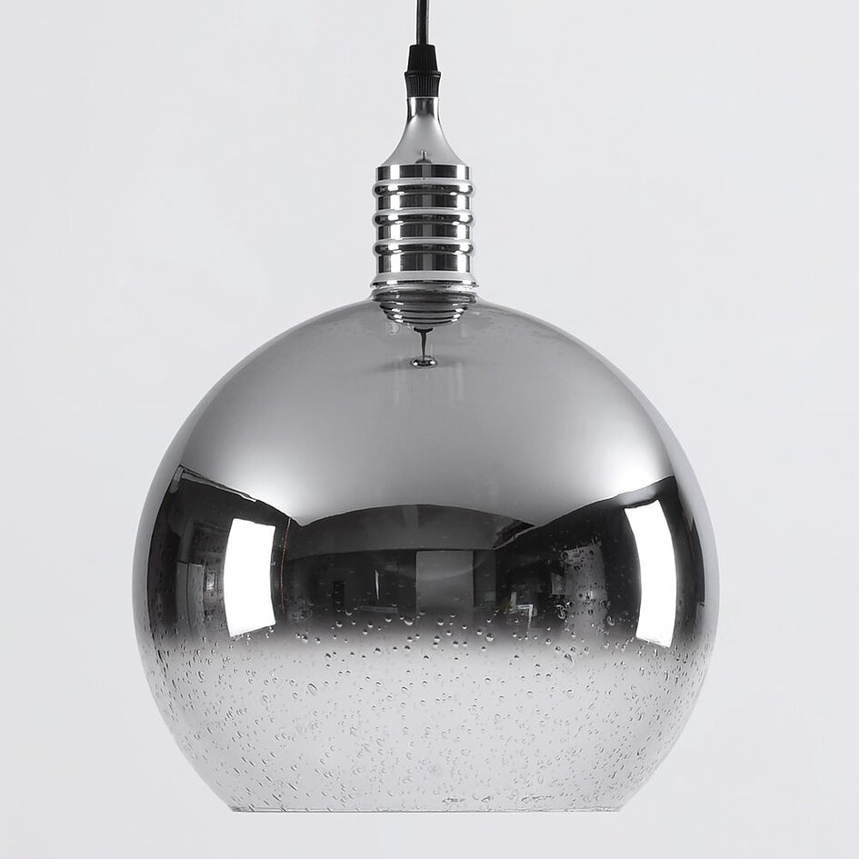 Designad pendellampa London - rökfärgat spegelglas