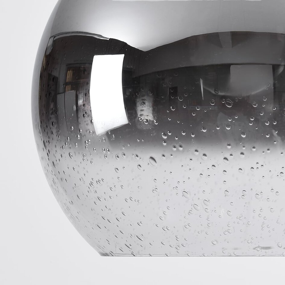 Designad pendellampa London - rökfärgat spegelglas
