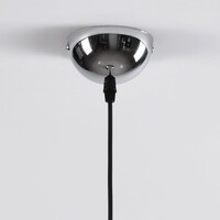 Design taklampa med rökfärgad glasspegelkula - London