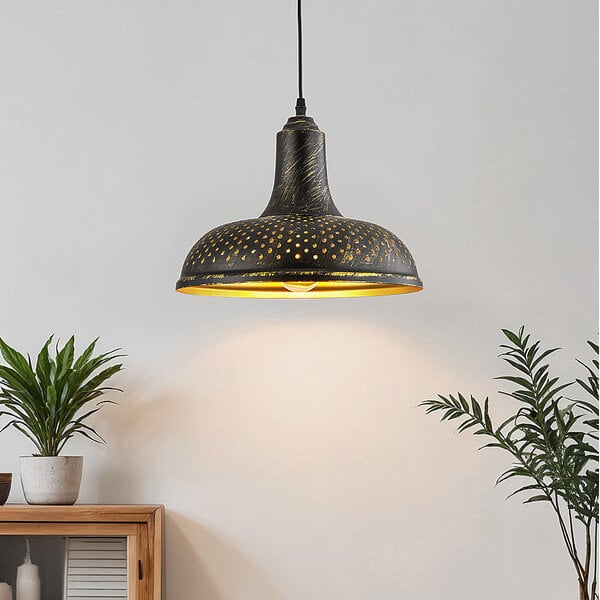 Industriell pendellampa Marrakesh i brons
