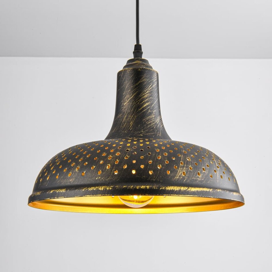 Industriell pendellampa Marrakesh i brons