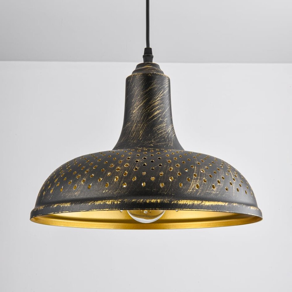 Industriell pendellampa Marrakesh i brons