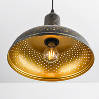 Industriell pendellampa Marrakesh i brons