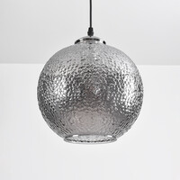 Designad pendellampa Shanghai - rökfärgat glas