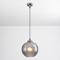 Designad pendellampa Shanghai - rökfärgat glas