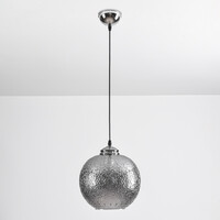 Designad pendellampa Shanghai - rökfärgat glas