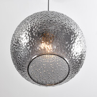 Designad pendellampa Shanghai - rökfärgat glas