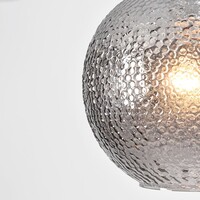 Designad pendellampa Shanghai - rökfärgat glas