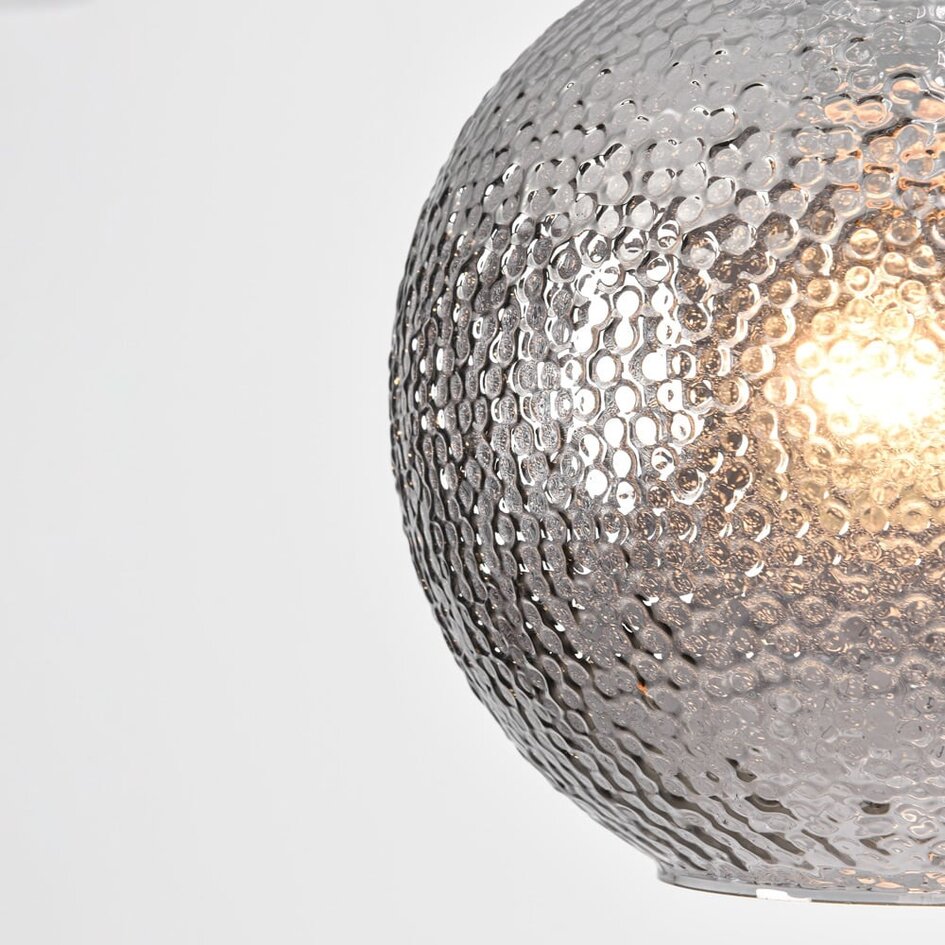 Designad pendellampa Shanghai - rökfärgat glas