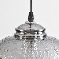 Designad pendellampa Shanghai - rökfärgat glas