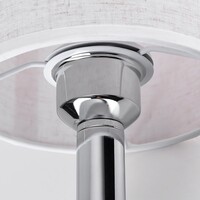 Klassisk bordslampa Utrecht - metall med tygskärm