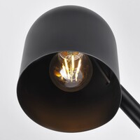 Modern bordslampa Spy i svart med trä