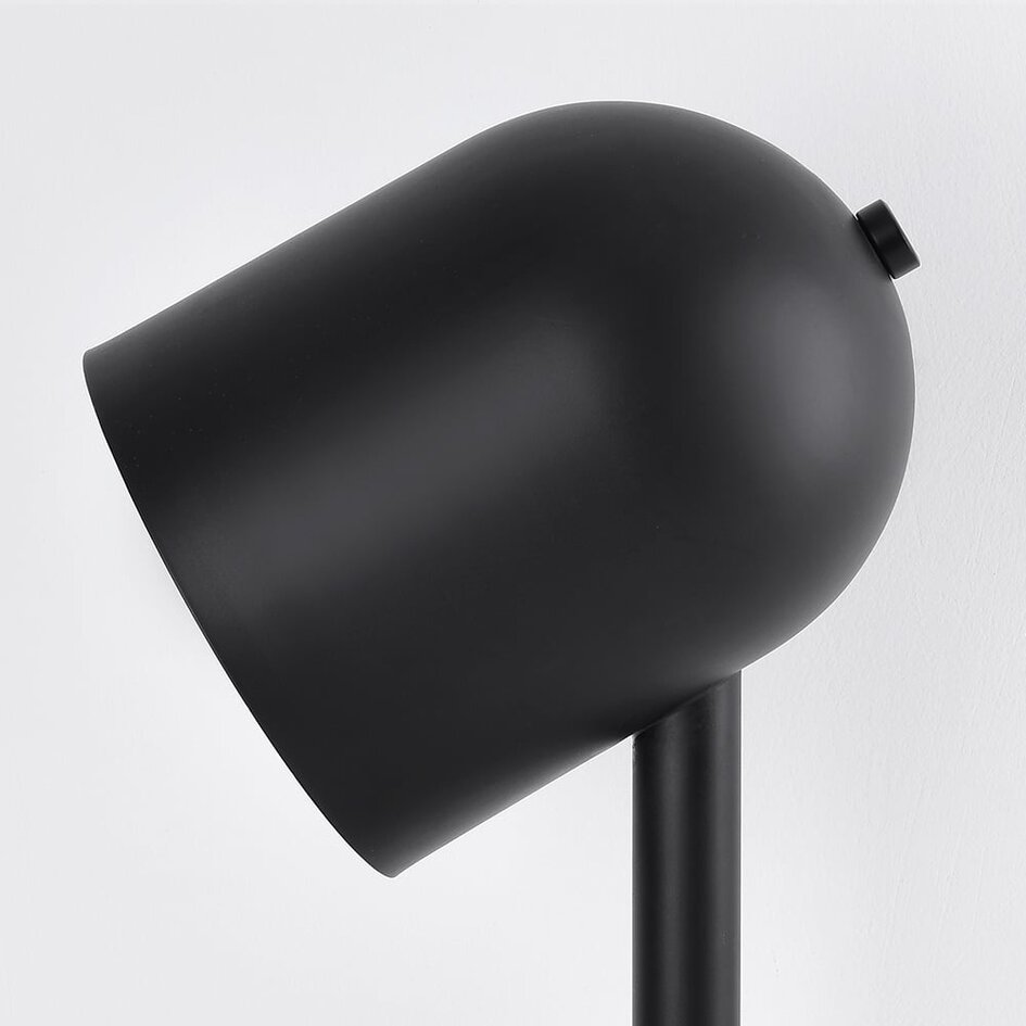 Modern bordslampa Spy i svart med trä