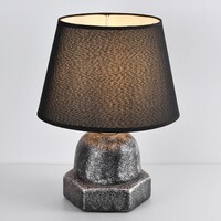 Industriell bordslampa Bolt med keramikfot