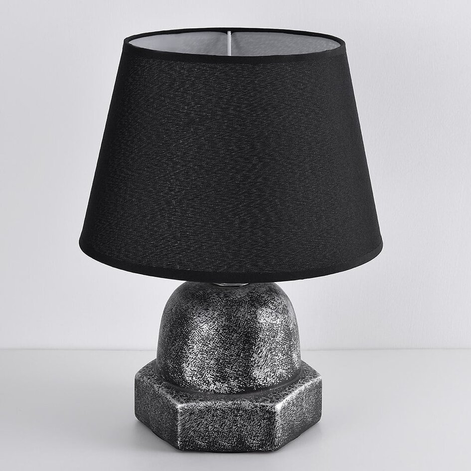 Industriell bordslampa Bolt med keramikfot