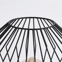 Industriell bordslampa Spider i svart metall
