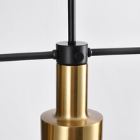 Modern pendellampa Rome med tre lampor i guld