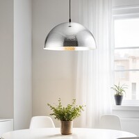 Designad pendellampa Luna - aluminium