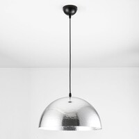 Designad pendellampa Luna - aluminium